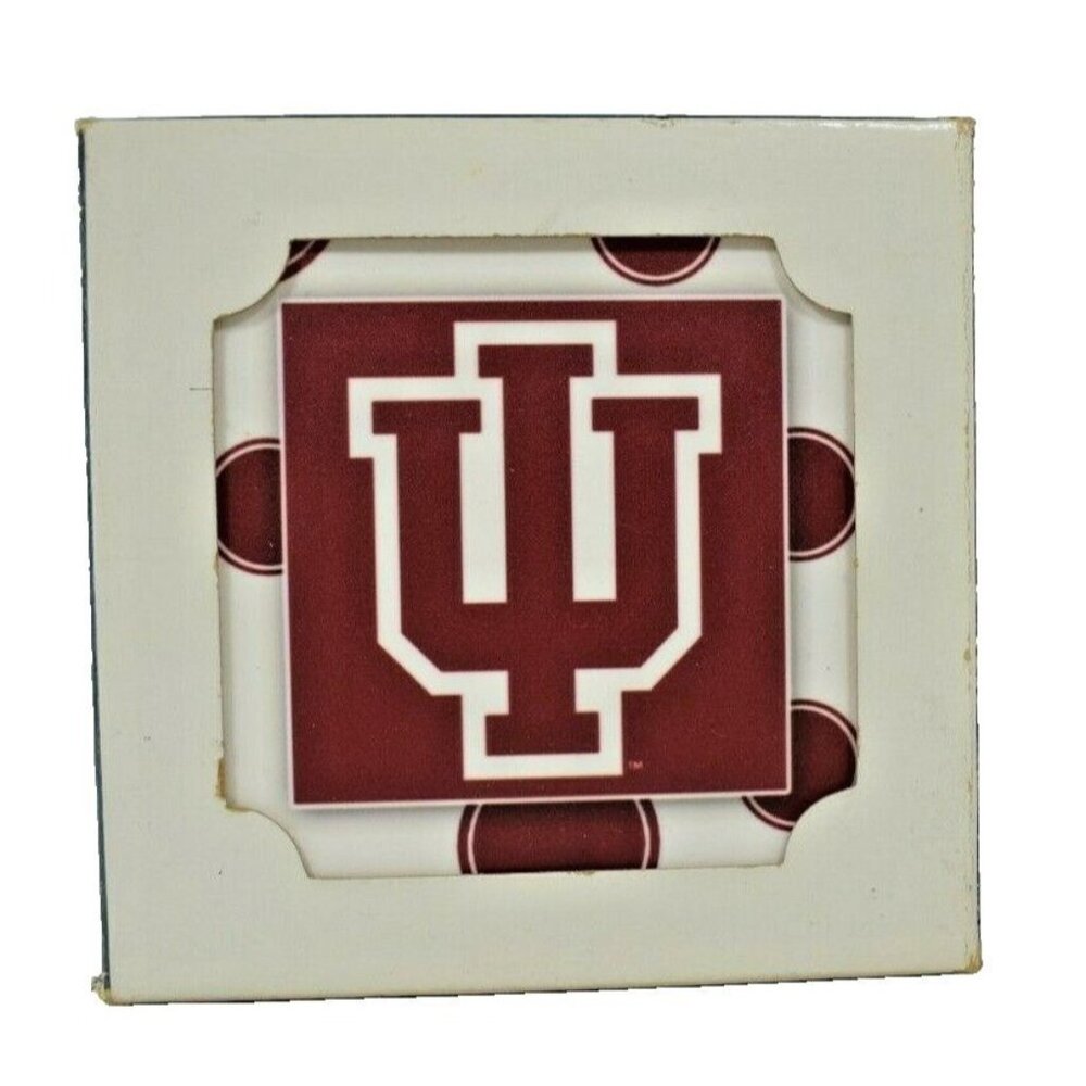 Indiana University Four Ceramic Decorative Coaster Set